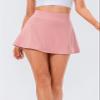 Pleated Tennis Skirt for Women with Pockets Shorts Breathable Athletic Skort Workout Golf Exercise & Running Skirts Pink S view 2
