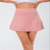 Pleated Tennis Skirt for Women with Pockets Shorts Breathable Athletic Skort Workout Golf Exercise & Running Skirts Pink S view 3