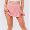 Pleated Tennis Skirt for Women with Pockets Shorts Breathable Athletic Skort Workout Golf Exercise & Running Skirts Pink S view 4