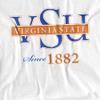 Virginia State University Official One Color Logo Unisex Adult T Shirt,White, 4X-Large view 2