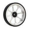 VGEBY Folding Easy Wheel, Aluminum Alloy 82mm Widened Bearing Easy Wheel for 3sixty Folding Bike(Silver) view 3