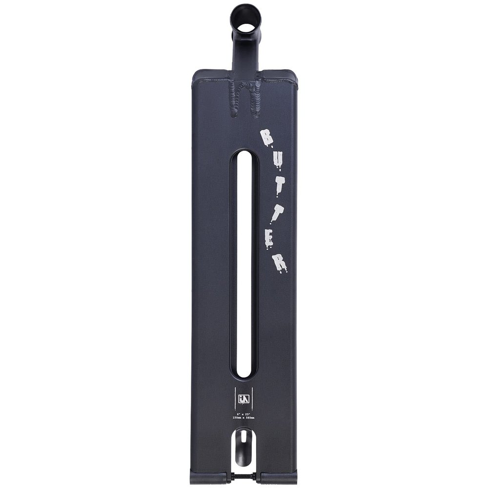 urbanArtt Butter Scooter Deck, Black, 6" x 23", for Street, Pro Scooters