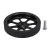 VGEBY Folding Bike Easy Wheel, Aluminum Alloy 82mm Widened Bearing Easy Wheel for Brompton 3sixty Folding Bike(black) Folding Bike Easy Wheel Black view 1