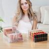 WECHENG Makeup Organizer for Eyeshadow Palette and Lipstick Organizer, 7 Section Divided Makeup Palette Organizer for Vanity Drawer Countertop Modern Cosmetics Storage(7.48" x 6.22" x 1.77") view 4