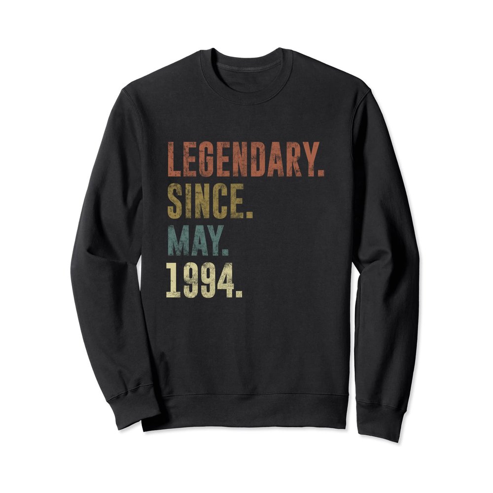 28th Birthday Vintage Legendary Since May 1994 Sweatshirt