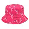 2 Pack Unisex Black Flamingo Bucket Hat Reversible Summer Trendy Couple Fisherman Caps for Women Men Beach Vacation (Fuchsia/Blue Flamingo) view 2