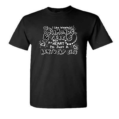 Diamonds and Pearls Kentucky Girl Black