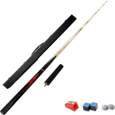 LIOYUHGTFY Pool Cue Stick Billiard Pool Cue 10mm Tipped Pool cue with housing and Extension, Handcrafted Snooker cue, Maple cue is Handcrafted for Professionals 0408(Color:Red,Size:145cm)