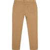 Izod Boys' School Uniform Flat Front Twill 5-Pocket Pants, Burnished Khaki, 16 Husky view 2