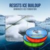 Reaction Tackle Ice Monofilament  Ice Fishing Mono Line, Tip-Up Line - Hi Vis Green - 8LB / 1000yds view 3