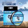 Reaction Tackle Ice Monofilament  Ice Fishing Mono Line, Tip-Up Line - Hi Vis Green - 8LB / 1000yds view 4