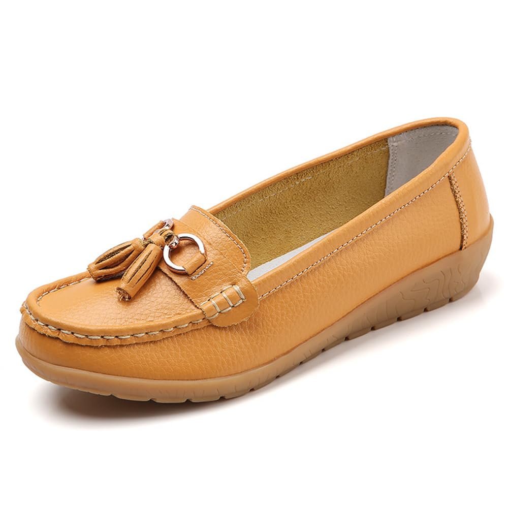 Amazingeverything 2022 Comfy Women's Leather Breathable Moccasins Shoes Sneakers Orthopedic Shoes Sandal 6
