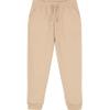 IZOD Girls School Uniform Jogger Pants, Elastic Waistband With Drawstring Closure, Stretch Performance Fabric Casual, Khaki, 12-14 US
