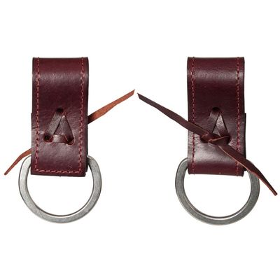 HILASON Mahogany in-Skirt Saddle D Ring Back Girth Converter Connector Extender Horse Pair Mahogany