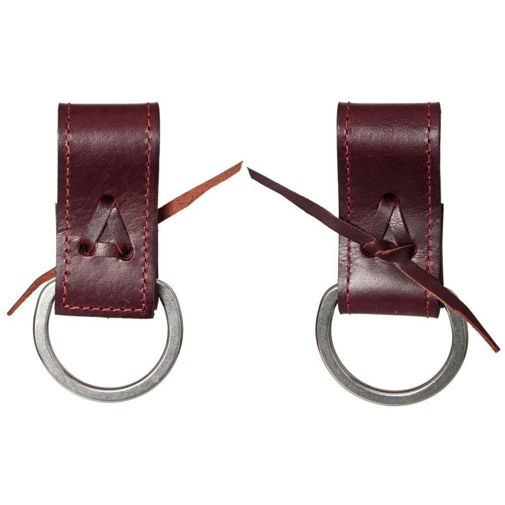 HILASON Mahogany in-Skirt Saddle D Ring Back Girth Converter Connector Extender Horse Pair Mahogany
