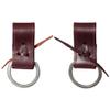 HILASON Mahogany in-Skirt Saddle D Ring Back Girth Converter Connector Extender Horse Pair Mahogany view 1