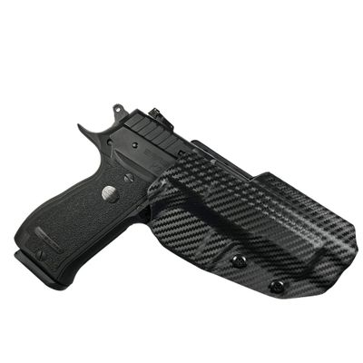 OWB Concealment IDPA - Outside The Waistband Holster - fits SAR K2 45 (Carbon Fiber, Right)