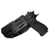 OWB Concealment IDPA - Outside The Waistband Holster - fits SAR K2 45 (Carbon Fiber, Right) view 2