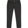 Izod Boys' School Uniform Flat Front Twill 5-Pocket Pants, Black, 16 Husky view 1