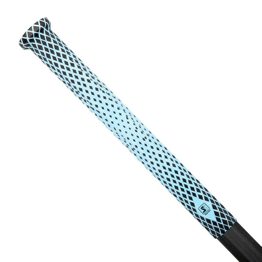 SNIPER SKIN ICT Lacrosse Grip - Waterproof Replacement Grip Wrap - Perfect Team Swag - Easy to Install, Strong Sports Grip - Blue Teal/Black Double Diamond