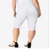 Roaman's Women's Plus Size Comfort Stretch Bermuda Jean Short - 38 W, White Denim view 2