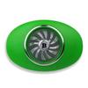 Battle Sports Spinner Oxygen Football Mouthguard - Superior Airflow & Better Performance, Maximum Protection & Breathability Football Mouthpiece, Works with Braces - Green view 1