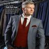 Vittorio Farina Solid Suit Vest for Men Set of 4 - Vest, Tie, Bow Tie& Pocket Square (Burgundy, XS) view 3