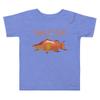 Hogfish Fish Salt Water Fishing Spearfishing Custom Art Toddler Short Sleeve Tee Heather Columbia Blue view 1