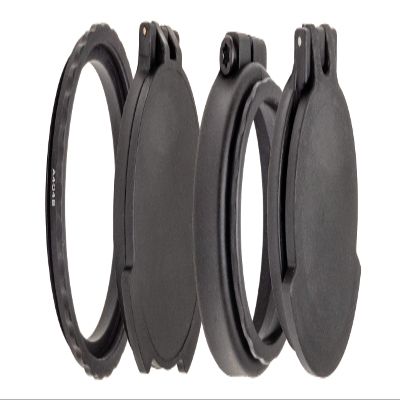 Tenebraex Ocular & Objective Flip Up Scope Cover Kit for Leupold Mark 5 HD 3.6-18x44 (44KIT-FCRB01)