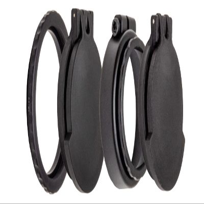 Tenebraex Ocular & Objective Flip Up Scope Cover Kit for Leupold Mark 6 3-18x44 M582 (44KIT-FCRB02)
