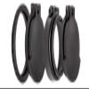 Tenebraex Ocular & Objective Flip Up Scope Cover Kit for Leupold Mark 6 3-18x44 M582 (44KIT-FCRB02) view 1