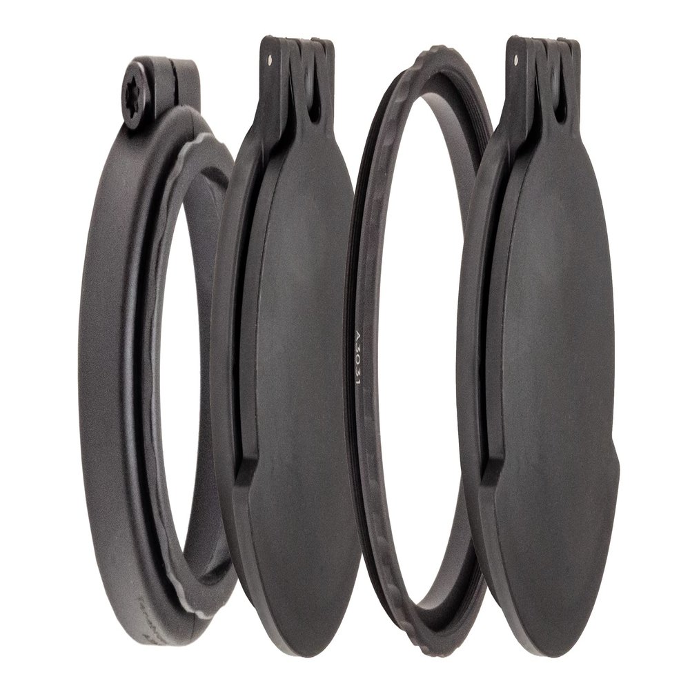 Tenebraex Ocular & Objective Flip Up Scope Cover Kit for Nightforce NXS 5.5-22x50 (50KIT-FCRB02)