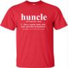 5X-Large Red Unisex Huncle Funny Handsome Uncle Gift Idea T-Shirt view 2