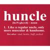 5X-Large Red Unisex Huncle Funny Handsome Uncle Gift Idea T-Shirt view 3