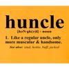 5X-Large Gold Unisex Huncle Funny Handsome Uncle Gift Idea T-Shirt view 3