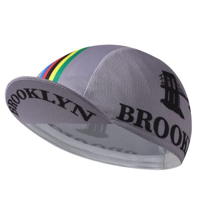 Bikingbros Grey Brooklyn Cycling Cap - Retro Cycling Hat-Under Helmet - Cycling Helmet Liner Breathable&Sweat Uptake