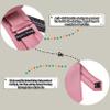 Barry.Wang Blush Pink Tie Sets for Men Silk Solid Necktie Stain Handkerchief Pocket Square Cufflinks Wedding Business Dyed view 3