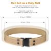 abcGoodefg Modular Equipment System Security Utility Tactical Duty Belt with Components Pouches Bags Holster Gear for Law Enforcement Guard Security Hunting (10 PCS, Khaki) view 3