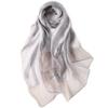 HURESON Womens Mulberry Silk Scarf Lightweight Scarves Beach Gauze Shawls and Wraps for Evening Dresses Weddings (Grey) view 1