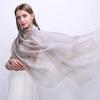 HURESON Womens Mulberry Silk Scarf Lightweight Scarves Beach Gauze Shawls and Wraps for Evening Dresses Weddings (Grey) view 3