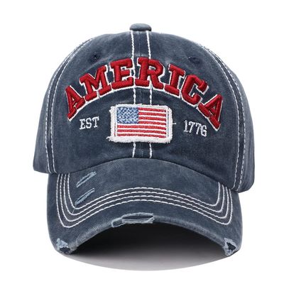 America USA Eagles Flag Est 1776 Cap Hat-Breathable Ball Cap Baseball Cap Adjustable Size for Men and Women Embroidered (Navy)