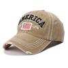 America USA Eagles Flag Est 1776 Cap Hat-Breathable Ball Cap Baseball Cap Adjustable Size for Men and Women Embroidered (Khaki) view 1