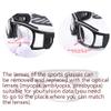 SooGree Basketball Dribbling Glasses Sports Protective Eyewear Goggles for Men Women (Black frame White pad) view 3