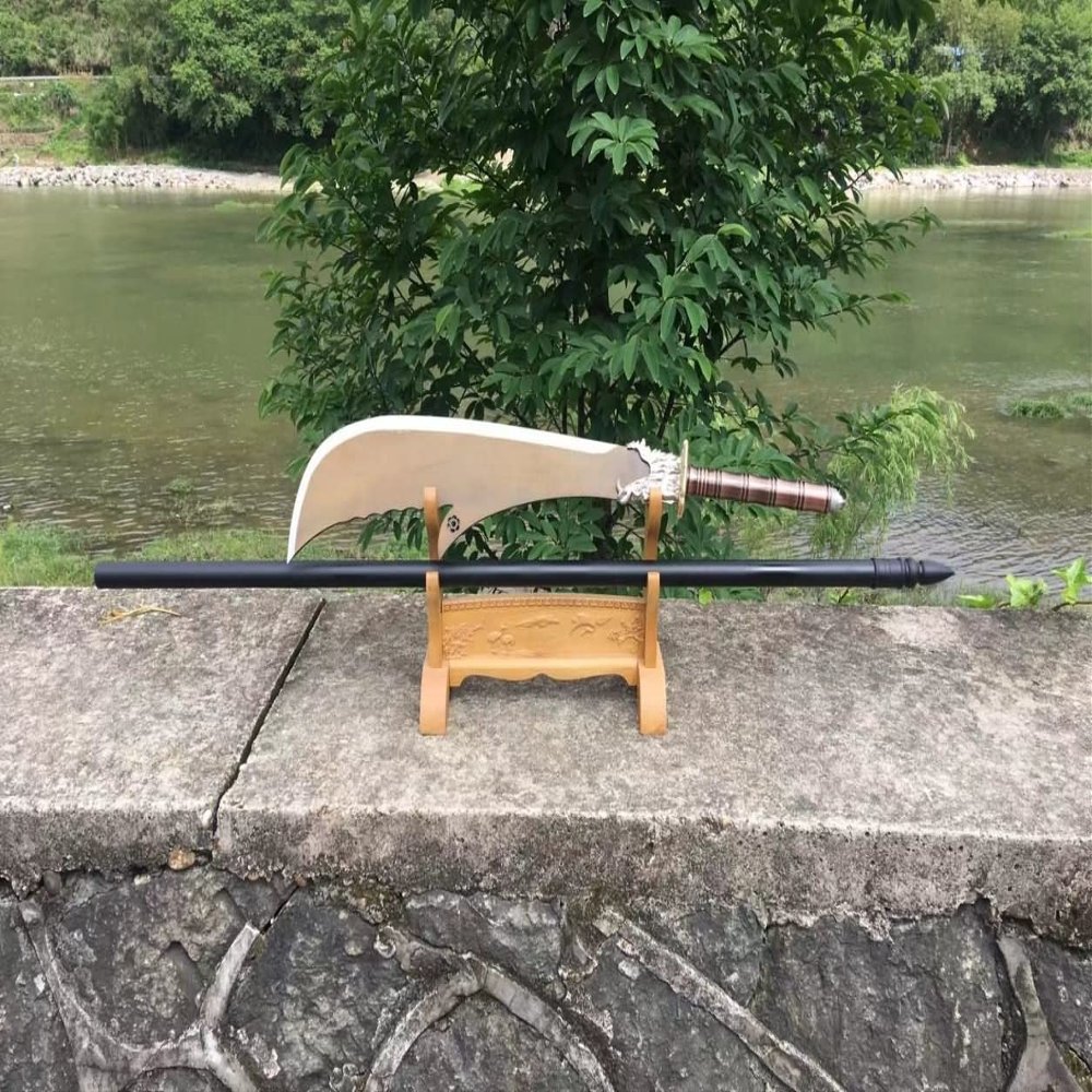 Lin sword Guan Gong,Kwan Dao,War Sword,High Carbon Steel Blade,China kung fu,Weight 5.96kg, 83inch