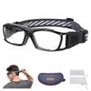 SooGree Basketball Dribbling Glasses Sports Protective Eyewear Goggles for Men Women(Black frame Gray pad) view 1