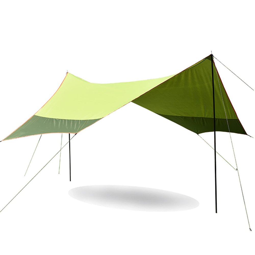 Camping Tarp Hammock Rain Fly, UV Protection UPF40+, Waterproof and Lightweight, Tent Tarp for Backpacking, Hiking, Traveling, 16158ft, Green