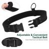 abcGoodefg 6 in 1 Black Utility Belt Tactical Police Belts with Pouch Men/Women Security Belt Law Enforcement Duty Belt Costume Belt (6 PCS, Black) view 3
