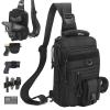 DegeTMVe Dual Pistol Holster Chest Bag Concealed Carry Sling Crossbody Tactical Gun Convertible Backpack Shooting Hunting view 1