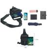 DegeTMVe Dual Pistol Holster Chest Bag Concealed Carry Sling Crossbody Tactical Gun Convertible Backpack Shooting Hunting view 3
