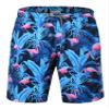ELETOP Men's Swim Trunks Quick Dry Bathing Suit Swimming Board Shorts Mesh Lining Beach Swimwear Flamingo Blue XL view 1